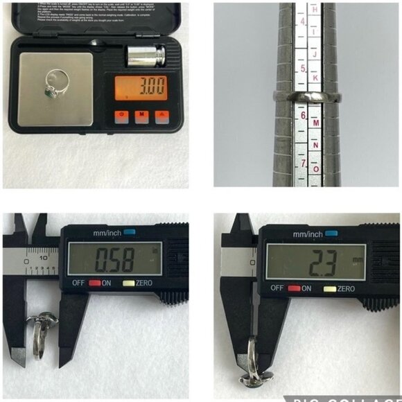 Sterling Silver 925 Southwest Oval Bezel Set Malachite Ring Leaf Accent Size 5.5 - Picture 10 of 16